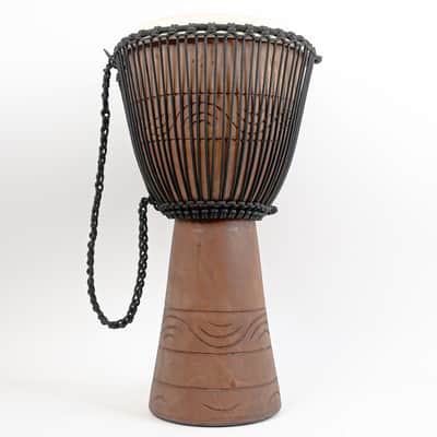 Meinl Percussion African Style Rope-tuned Djembe - 10 inch - Light Brown image 4