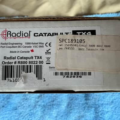 Radial Catapult TX4 4-Channel Balanced Snake Box Transmitter 2022 - Present - Blue image 8