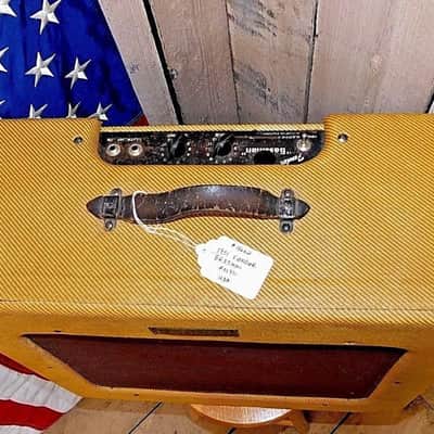 Vintage 1951 Fender Bassman Tweed 1x15 T.V. Front Panel 90% image 3