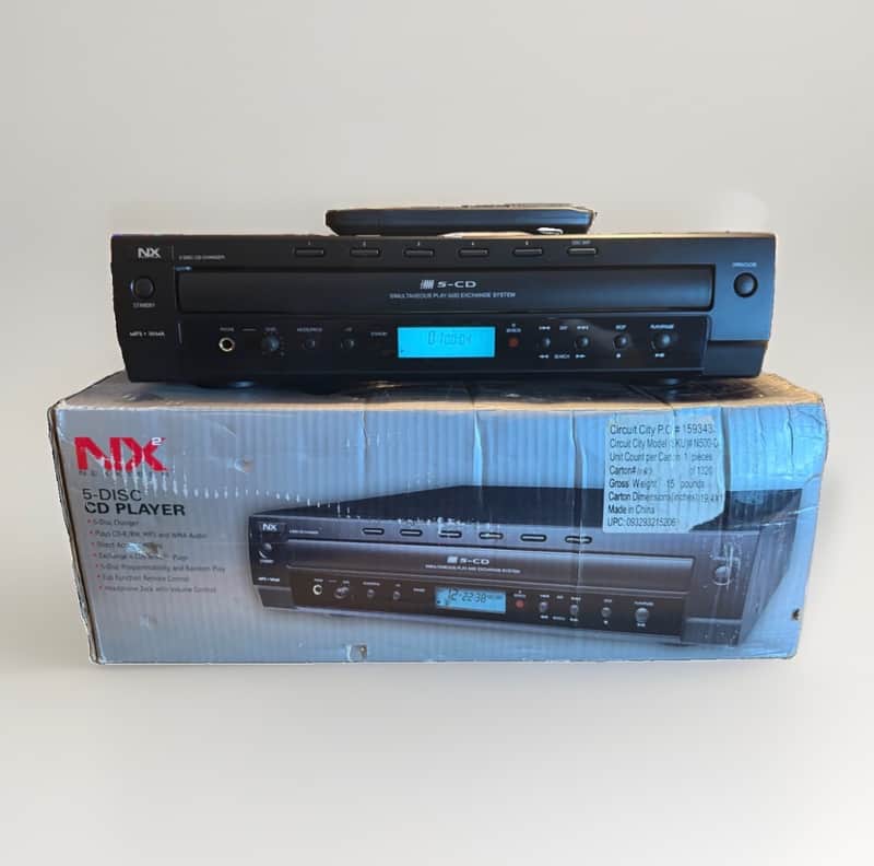 Nexxtech NX N500D 5 Disc CD Changer high fidelity MINT Open box rare V Rare! image 1