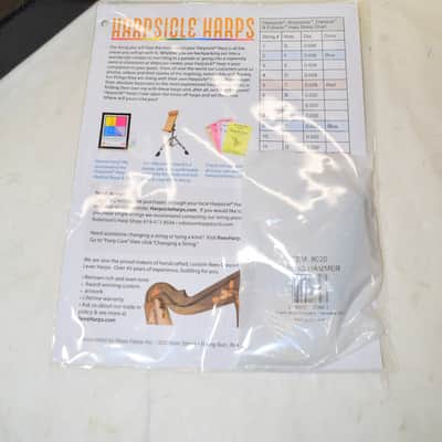 Rees Harps Fullsicle Harp, 26 Strings, With LR Baggs Pickup System, Metallic Black Finish image 11
