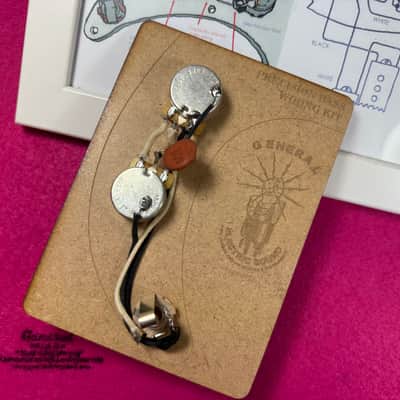 General Vintage Tone Custom Prewired harness kit for Precision Bass ®️ NOS Sprague capacitor .1uf image 3