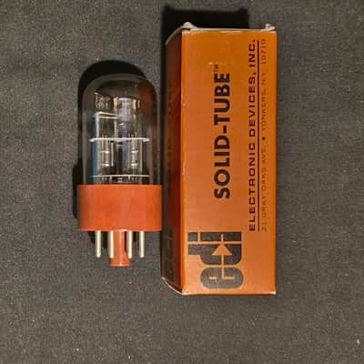 SYLVANIA JAN CHS 6SL7 WGT TUBE LEGENDARY BROWN BASE 1950s MILTARY TUBE NOS NIB image 3