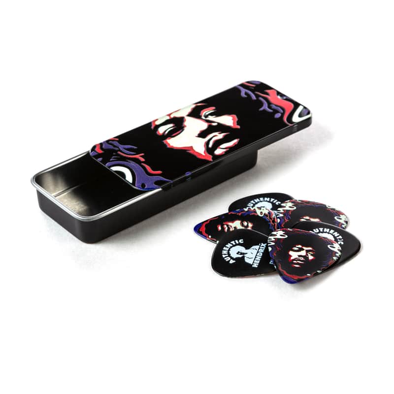 Dunlop Jimi Hendrix Star Haze Pick Tin 4 Pack Bundle image 1