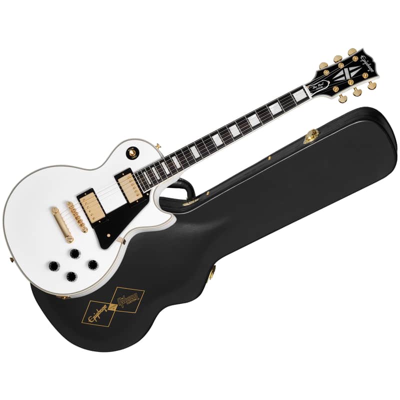 Les Paul Custom Alpine White Inspired By Gibson Custom Epiphone image 1