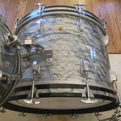 Vintage Ludwig Super Drums, Sky Blue Pearl, Date Stamped 1967 - Outstanding! image 11