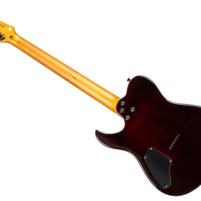 Spira T-450 TDB T-Style Roasted Poplar Flamed Maple Top Canadian Roasted Maple Neck 6-String Electric Guitar image 4