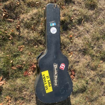 **Vintage** Guild Acoustic Guitar Case - Black Tolex image 2