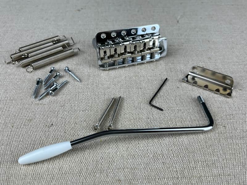 Gotoh Vintage style Tremolo bridge fits Strat®️ model T101C Japan Chrome image 1
