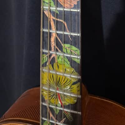 Blueberry NEW IN STOCK Handmade Acoustic Guitar Parlor Birds Motif image 3