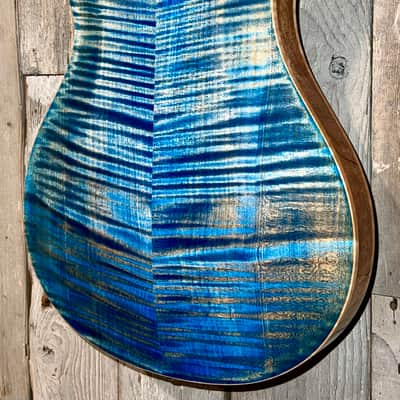 PRS Hollowbody II Piezo  Electric Guitar, Faded Blue Jean, Insane Flame, Help Support Small Business & Buy It Here ! image 9