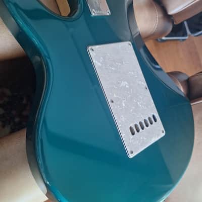 Ernie Ball Music Man Silhouette HSH Tremolo 2008 * Teal image 13