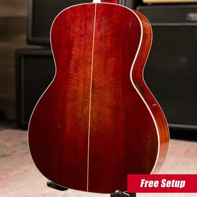 Eastman E10OOSS/V Slope Shoulder Acoustic Guitar - Antique Varnish with Hardshell Case image 2