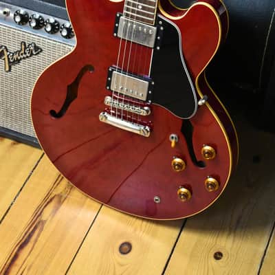 1995 Orville by Gibson ES-335 Cherry – w/HSC & Paperwork, Fujigen, Japan, MIJ, Rare image 5