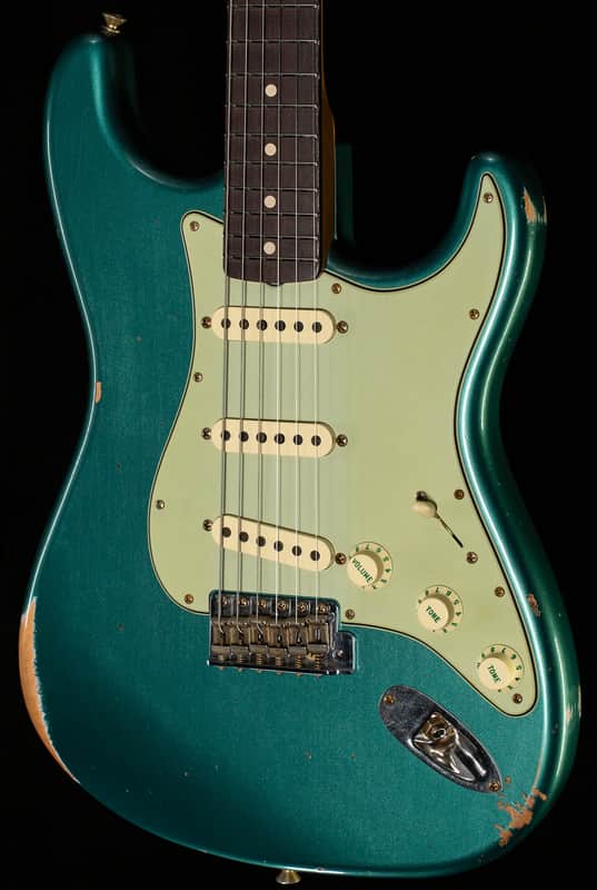 Fender Custom Shop Willcutt True '62 Stratocaster Relic Sherwood Green Metallic '59 C (028) image 1
