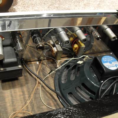 1965 Airline Tremolo Reverb 6V6 Amplifier by Valco Supro Amp image 10