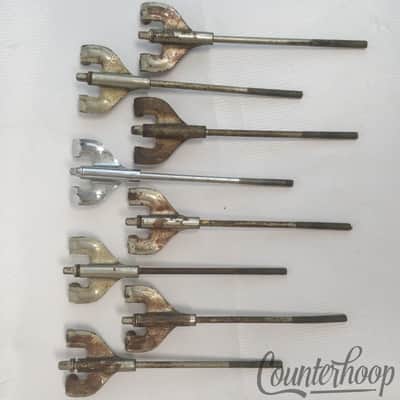 Gretsch 8x Tension T-Rods+Claws Broadkaster Vintage40s Nickel Bass Drum/Snare 6" image 1