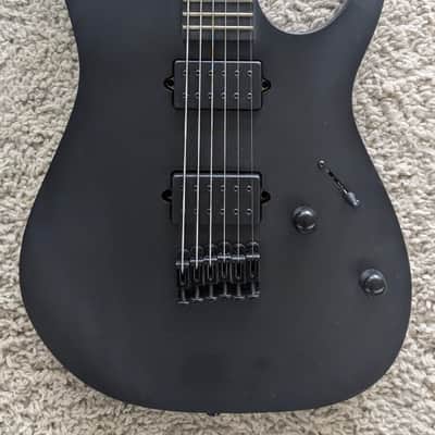 Ibanez RGRTBB21BKF Baritone Electric Guitar, Ebony Fretboard, Flat Black Finish image 3