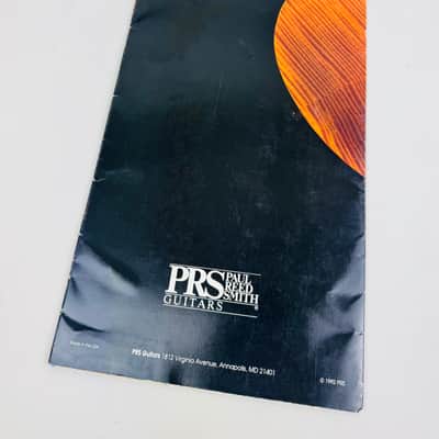 PRS Display Foldout with Guitar Cards 1992 imagen 3
