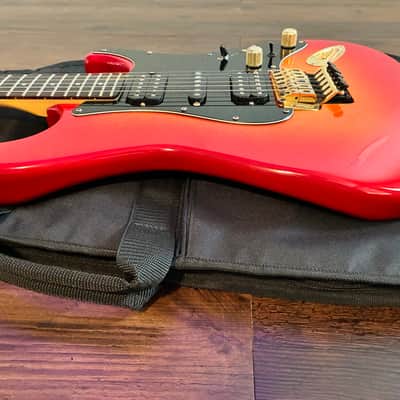 Fender MIJ (Made In Japan) STR-80 HSH EX-TREM E-Series Fujigen 1984-1987 - Cherry Sun Burst image 17