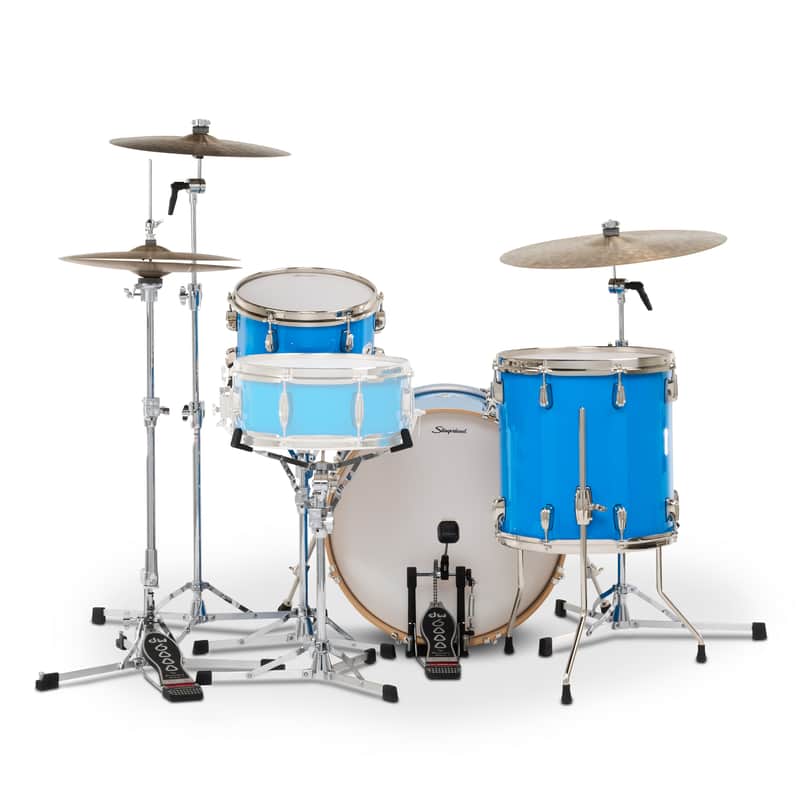Slingerland Studio King 8x12 14x14 14x20 Lunar Blue drum kit image 1