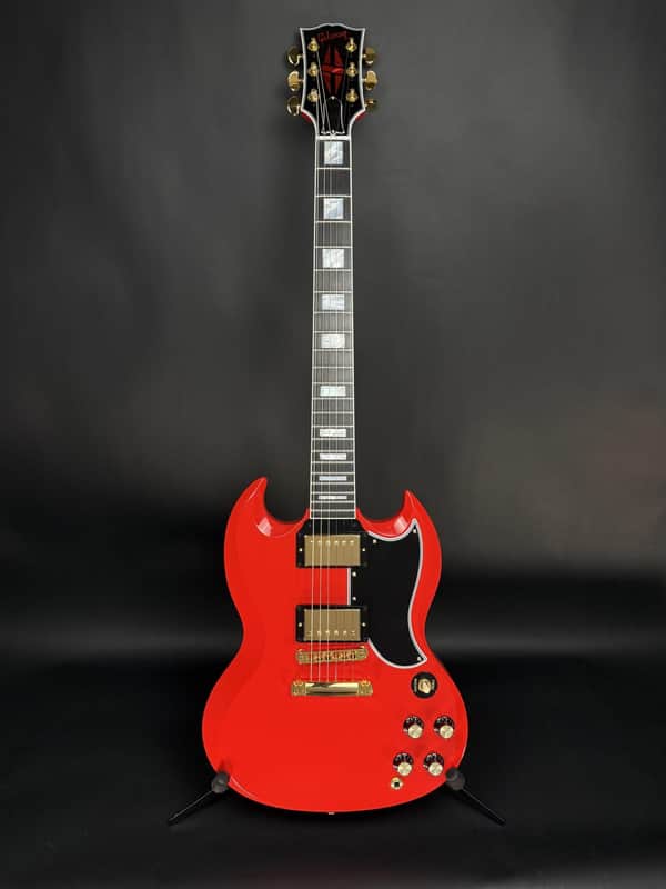 Gibson Custom M2M SG Custom - Racing Red Double Stinger Gloss Gold Hardware image 1