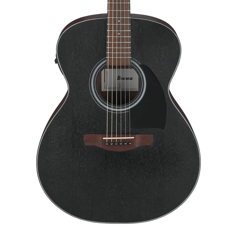 Used Ibanez PC54E Grand Concert A/E Guitar - Weathered Black image 1