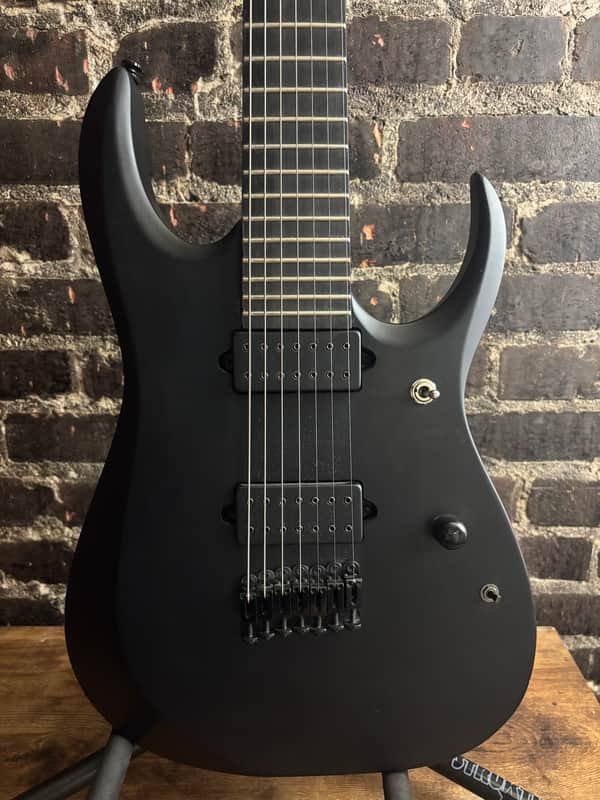 Ibanez RGDRB71-BKF Iron Label (USED) image 1
