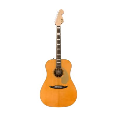 Fender King Vintage Acoustic Guitar w/Case, Aged Natural image 1