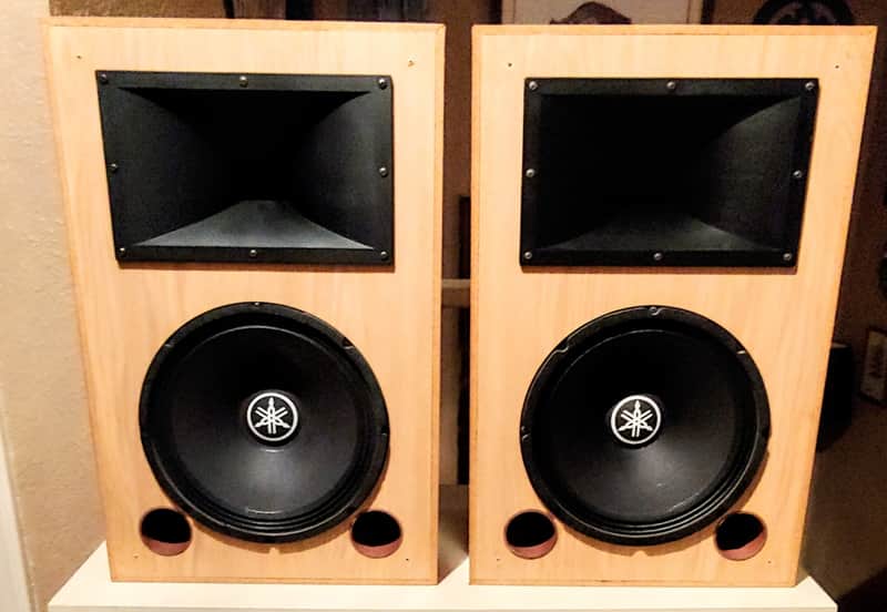 Yamaha S112H II-OAK 2 Way Speakers Pair HI Frequency control 400w