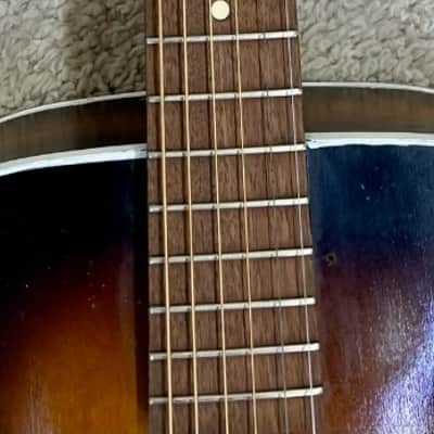 Vintage Archtop acoustic guitar - Airline?, Silvertone? , not sure - Plays great image 7