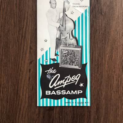 1950s Ampeg Bassamp Brochure Flyer Catalog Case Candy image 1