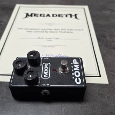 DAVE MUSTAINE'S MEGADETH Studio Album Recorded Tour Stage Played MXR Super Comp Compressor USA Guitar Pedal Artist Owned by Dave Mustaine Signed COA image 9