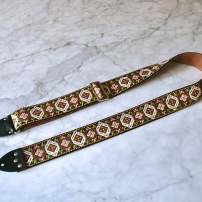Tom's Vintage Straps Vintage 70s Rust 'Hexacomb' Guitar Strap Replica 2026 image 3