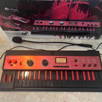 Korg microKORG XL+ 37-Key red custom Synthesizer/Vocoder 2012 - 2019 - Black