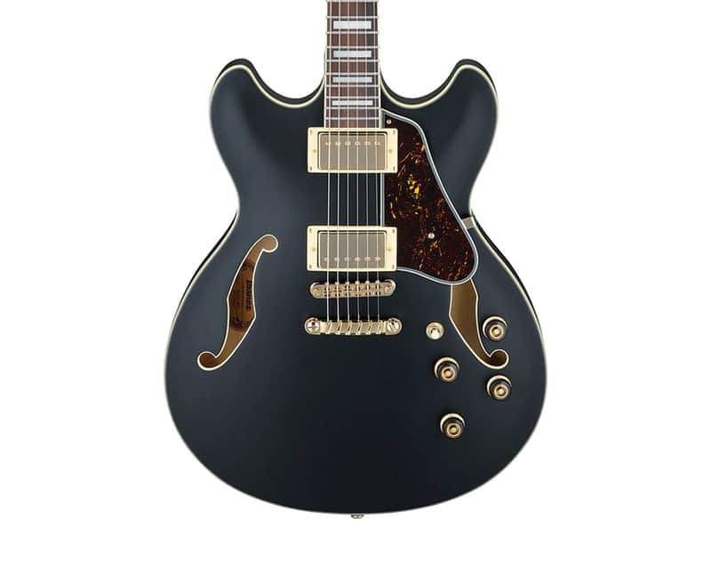 Used Ibanez AS73GBKF AS Artcore Electric Guitar - Black Flat image 1