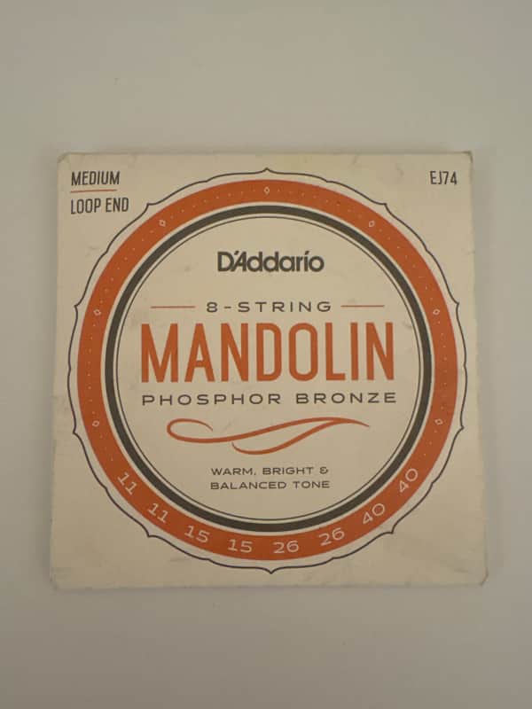 D'Addario EJ74 Phosphor Bronze Medium Mandolin Strings, 11-40 2014 - 2020 - Bronze image 1