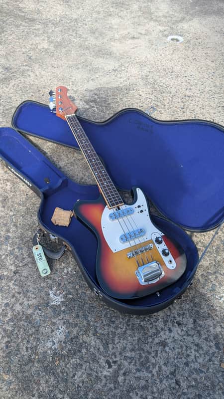 Coronet Piccolo tele bass late 1960 - sunburn - Excellent