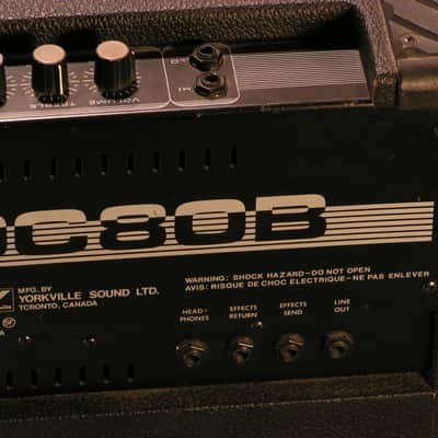 Ampli Basse Canadien Yorkville BLOC80B années 1980' image 5