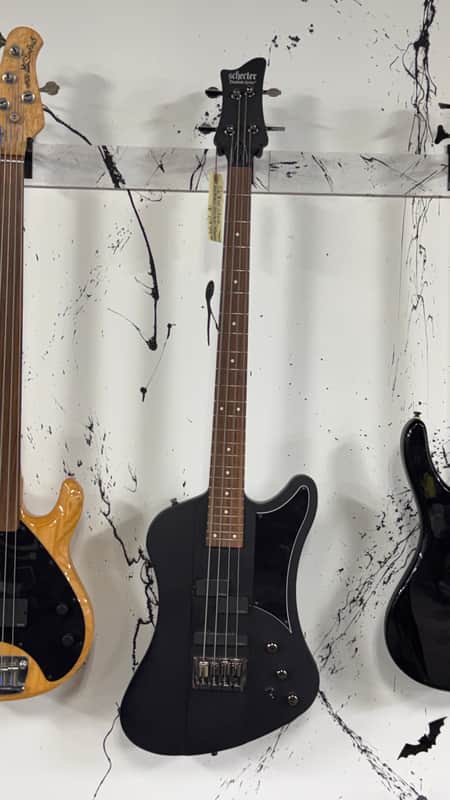 Schecter Nikki Sixx Signature Bass 2010s - Satin Black image 1