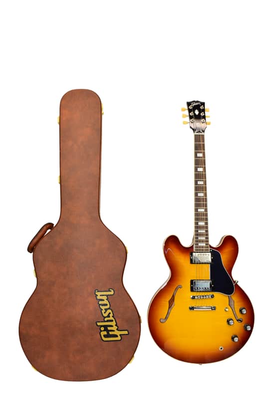 2026 Gibson ES35F00ITNH1 ES-335 Figured Electric Guitar, Rosewood Fingerboard, Iced Tea w/ Case