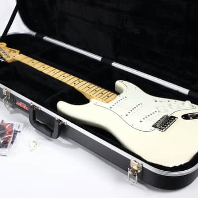 2012 Fender Made in Mexico Stratocaster Olympic White MIM -- Mexican Strat, Maple Neck, Hardshell Case! Bild 2