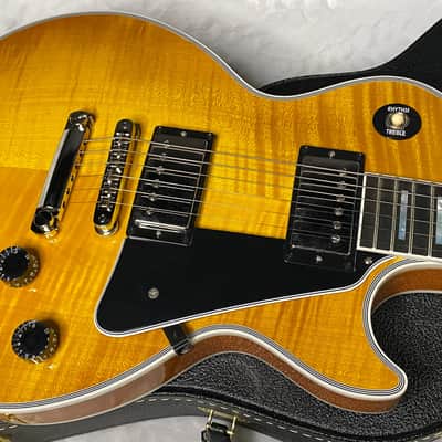 NEW! Gibson Dealer Select Custom Shop Les Paul Custom AAA Figured Flame Top - Lemon Burst / Natural Back - Authorized Dealer - 9lbs - G06814 image 2