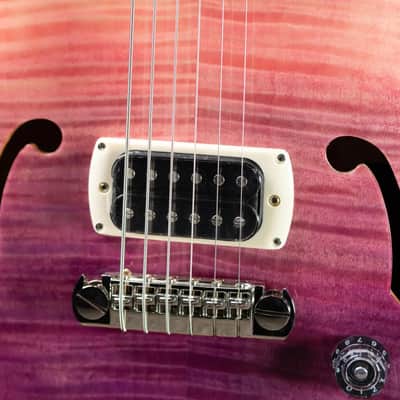 PRS SE Ed Sheeran Baritone Piezo Hollowbody Guitar - Pink Ombre with Premium Gig Bag image 12