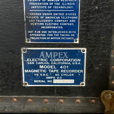 Vintage Ampex 400 Series Tube Mic Preamp & Transport Reel to Reel Tape Deck image 10