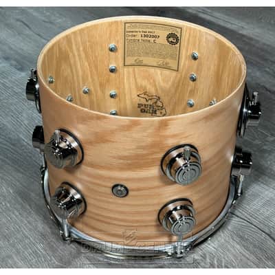 Used DW Collectors Pure Oak 5pc Drum Set Hard Satin Natural w/Nickel Hw - Very Good image 5