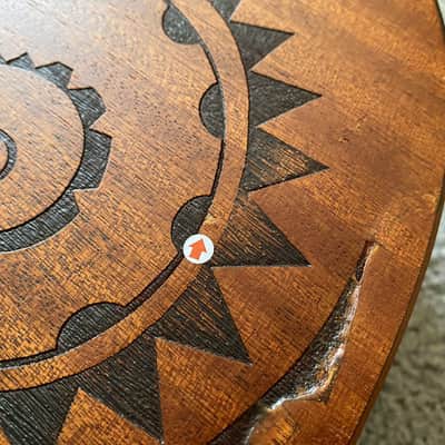 Luna Tattoo 40 Inch Acoustic Guitar, Mahogany Body, Mahogany Neck, Rosewood Fingerboard image 3