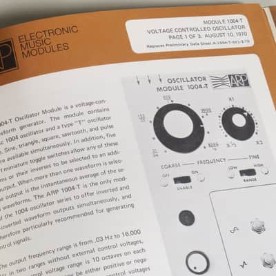 ARP 2500 modular synthesizer original owner's manual, poster and brochure image 8