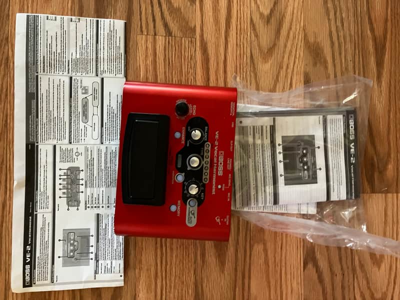 Boss VE-2 Vocal Harmonist Multi-Effect Unit 2014 - Present - Red image 1