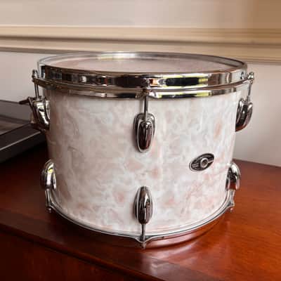 Vintage 1970s Slingerland 9x13 Tom Drum Vertigo Grey Niles Badge image 1